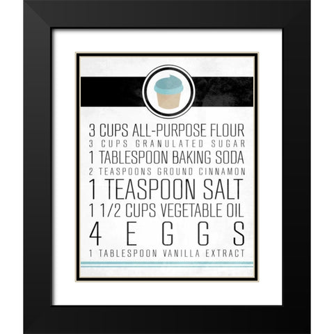 Cupcakes1 Black Modern Wood Framed Art Print with Double Matting by OnRei