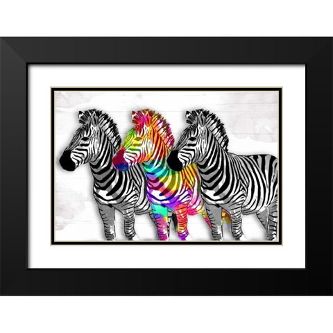 One Of A Kind Black Modern Wood Framed Art Print with Double Matting by OnRei