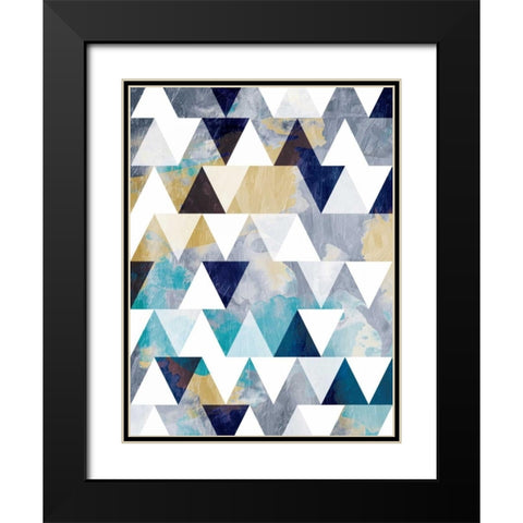 Nuetral Desert Sky Windows Black Modern Wood Framed Art Print with Double Matting by OnRei