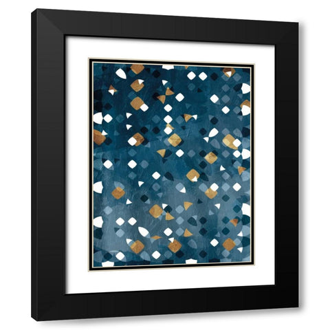 Lost In Abstract Black Modern Wood Framed Art Print with Double Matting by OnRei