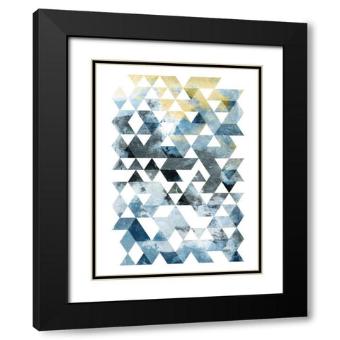 Grey Day Black Modern Wood Framed Art Print with Double Matting by OnRei