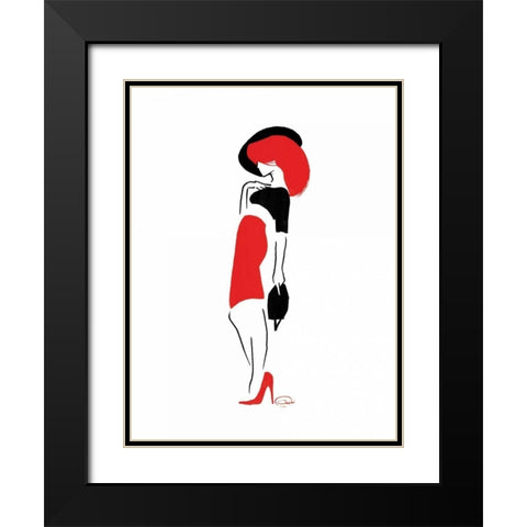 Who Me Too Black Modern Wood Framed Art Print with Double Matting by OnRei