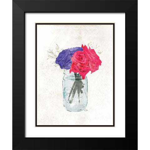 Beauty In A Jar Black Modern Wood Framed Art Print with Double Matting by OnRei