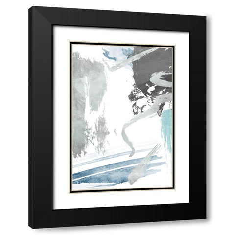 Rainy Dream Black Modern Wood Framed Art Print with Double Matting by On Rei