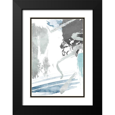 Rainy Dream Black Modern Wood Framed Art Print with Double Matting by On Rei