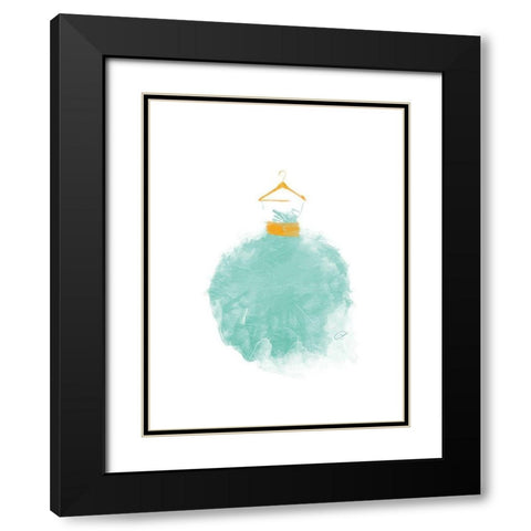 Puffy Dress Four Black Modern Wood Framed Art Print with Double Matting by OnRei