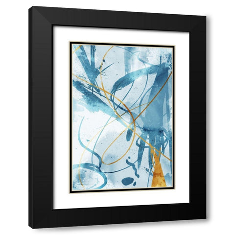 Get It Out Black Modern Wood Framed Art Print with Double Matting by OnRei