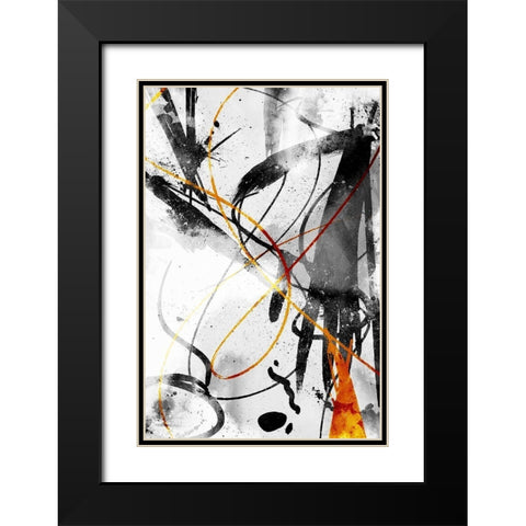 Get It All Out Black Modern Wood Framed Art Print with Double Matting by OnRei