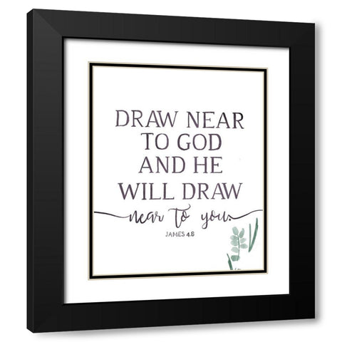 Will Draw Black Modern Wood Framed Art Print with Double Matting by Villa, Milli