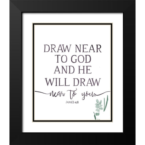 Will Draw Black Modern Wood Framed Art Print with Double Matting by Villa, Milli