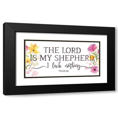 My Shepherd Black Modern Wood Framed Art Print with Double Matting by OnRei