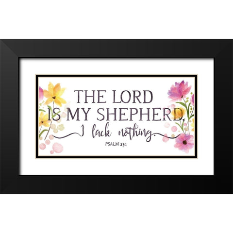 My Shepherd Black Modern Wood Framed Art Print with Double Matting by OnRei