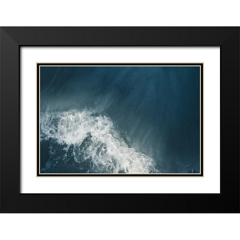 Extra Sea Foam Black Modern Wood Framed Art Print with Double Matting by Orlando