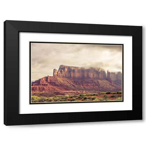 Distant Memory Black Modern Wood Framed Art Print with Double Matting by Orlando