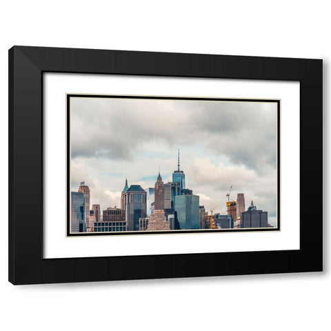 Mecca 1 Black Modern Wood Framed Art Print with Double Matting by Orlando