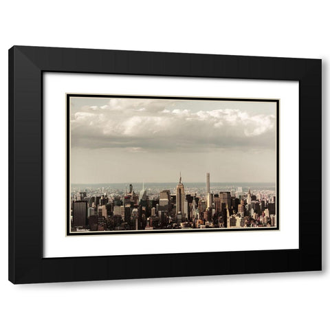 Mecca 2 Black Modern Wood Framed Art Print with Double Matting by Orlando