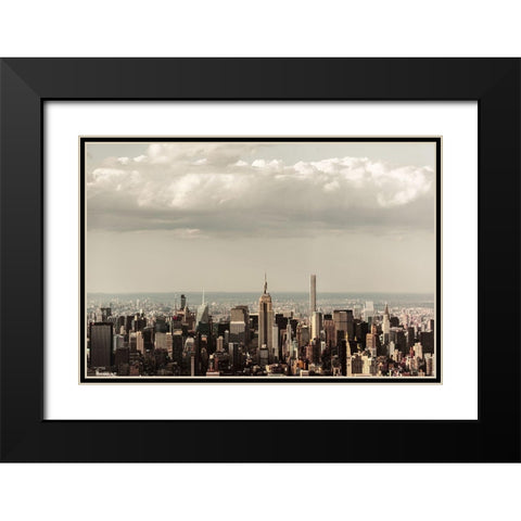 Mecca 2 Black Modern Wood Framed Art Print with Double Matting by Orlando