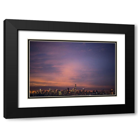 Hello There Black Modern Wood Framed Art Print with Double Matting by Orlando