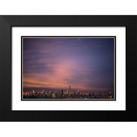 Hello There Black Modern Wood Framed Art Print with Double Matting by Orlando