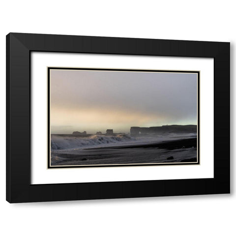 Sufers Paradise Black Modern Wood Framed Art Print with Double Matting by Orlando