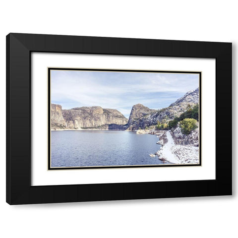 Majestic Black Modern Wood Framed Art Print with Double Matting by Orlando