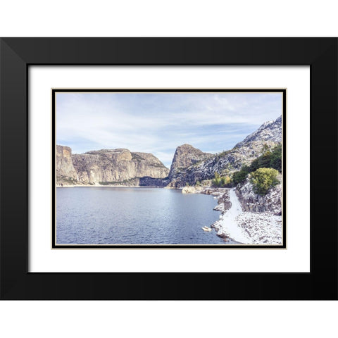 Majestic Black Modern Wood Framed Art Print with Double Matting by Orlando