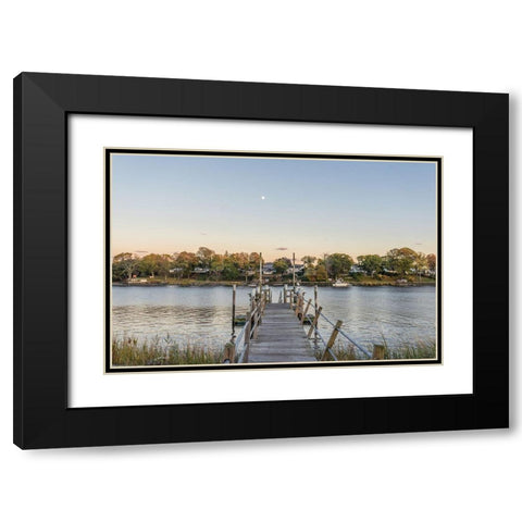 The Canal Black Modern Wood Framed Art Print with Double Matting by Orlando