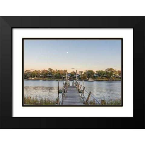 The Canal Black Modern Wood Framed Art Print with Double Matting by Orlando