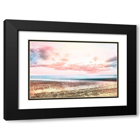 Morning Tide Black Modern Wood Framed Art Print with Double Matting by Orlando