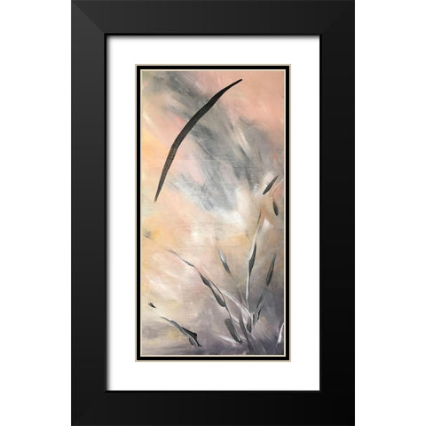 Aurora 1 Black Modern Wood Framed Art Print with Double Matting by Pearson, Debbie