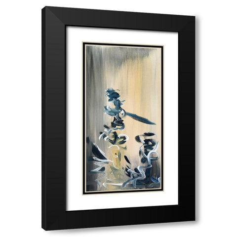 Movement Twist 1 Black Modern Wood Framed Art Print with Double Matting by Pearson, Debbie