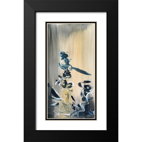 Movement Twist 1 Black Modern Wood Framed Art Print with Double Matting by Pearson, Debbie