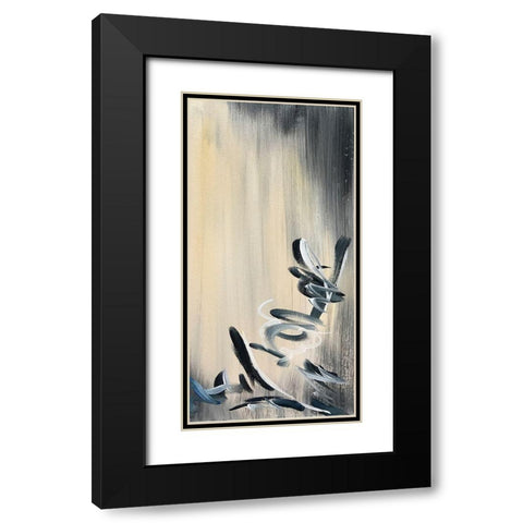 Movement Twist 2 Black Modern Wood Framed Art Print with Double Matting by Pearson, Debbie
