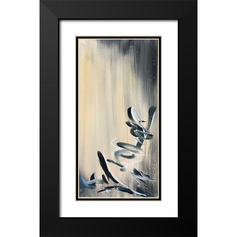 Movement Twist 2 Black Modern Wood Framed Art Print with Double Matting by Pearson, Debbie