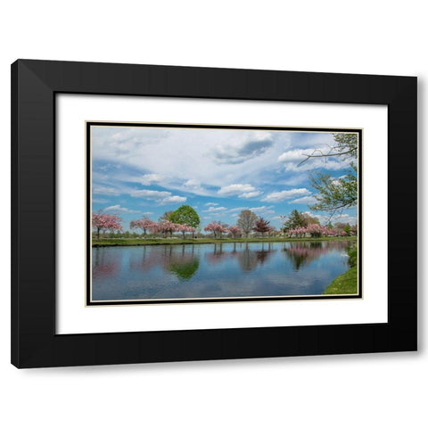 Infinite Future Black Modern Wood Framed Art Print with Double Matting by DeLuca, Pat