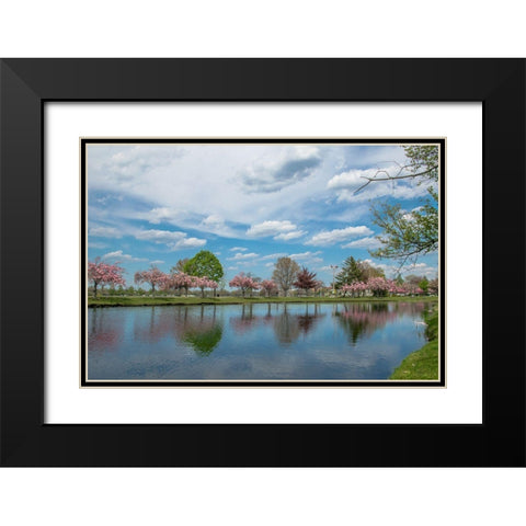Infinite Future Black Modern Wood Framed Art Print with Double Matting by DeLuca, Pat