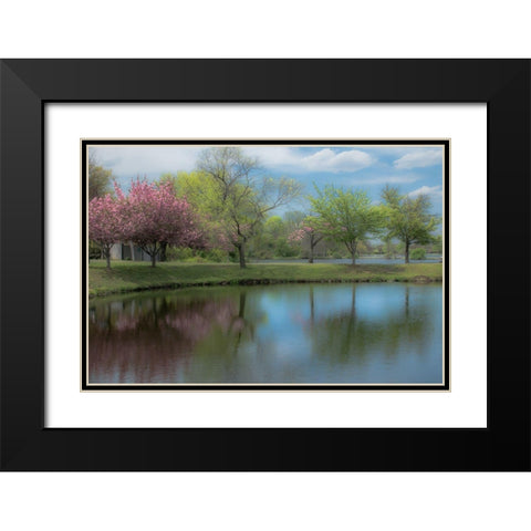 Infinite Future 2 Black Modern Wood Framed Art Print with Double Matting by DeLuca, Pat