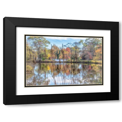 Bayshore Black Modern Wood Framed Art Print with Double Matting by DeLuca, Pat