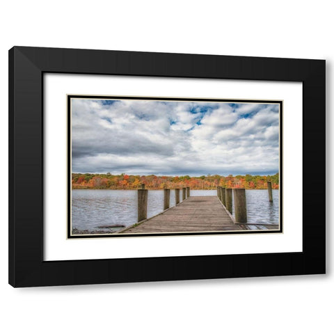 Blydebburg Park Black Modern Wood Framed Art Print with Double Matting by DeLuca, Pat