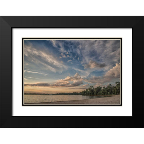 Idea Of Existence Black Modern Wood Framed Art Print with Double Matting by DeLuca, Pat