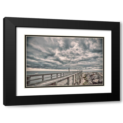 Compassion Of Sensitivity Black Modern Wood Framed Art Print with Double Matting by DeLuca, Pat