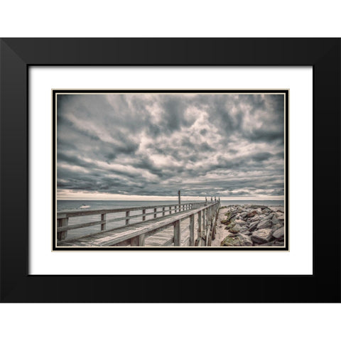 Compassion Of Sensitivity Black Modern Wood Framed Art Print with Double Matting by DeLuca, Pat