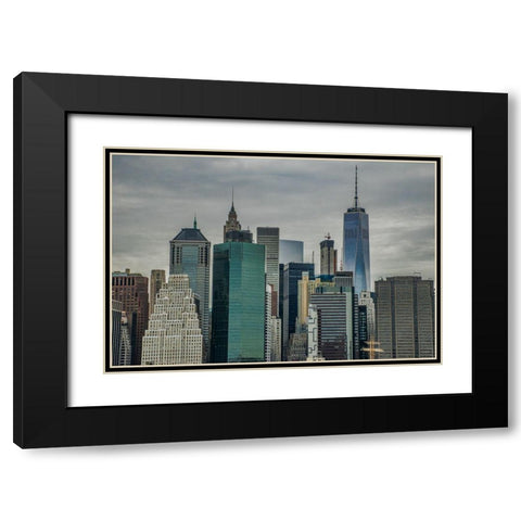 Enhanced Fortune Black Modern Wood Framed Art Print with Double Matting by DeLuca, Pat