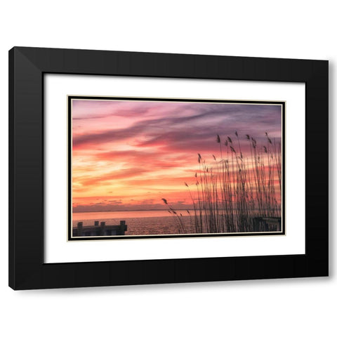 Exclusive Liberty Black Modern Wood Framed Art Print with Double Matting by DeLuca, Pat