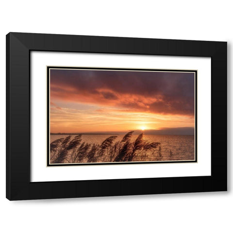 Living Belief Black Modern Wood Framed Art Print with Double Matting by DeLuca, Pat