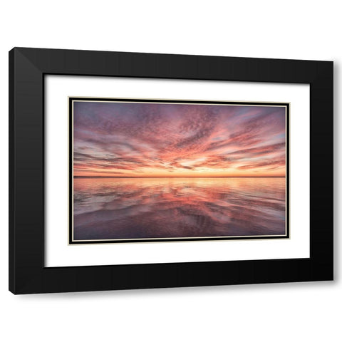 Future Omen Black Modern Wood Framed Art Print with Double Matting by DeLuca, Pat