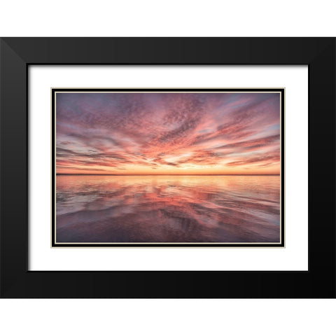 Future Omen Black Modern Wood Framed Art Print with Double Matting by DeLuca, Pat