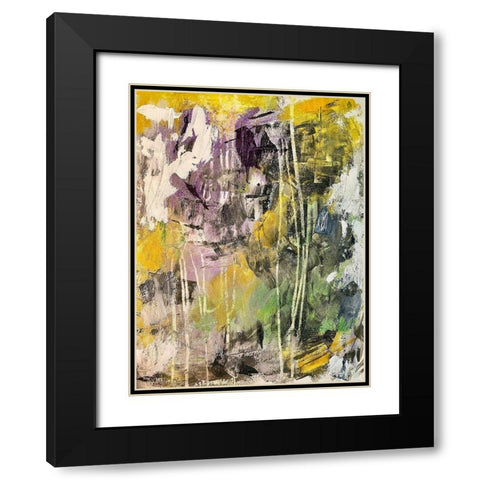 Fused Projection Black Modern Wood Framed Art Print with Double Matting by Spina, Phyllis
