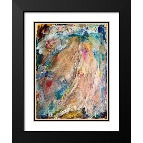 Drastic Movements Black Modern Wood Framed Art Print with Double Matting by Spina, Phyllis
