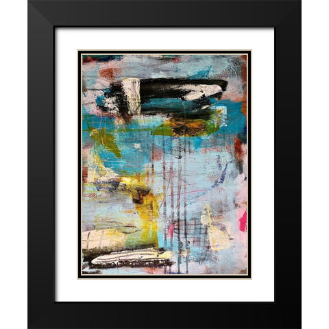 Intuitive Purity Black Modern Wood Framed Art Print with Double Matting by Spina, Phyllis